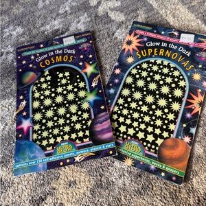 Cosmos and Supernovas Glow in the Dark Stickers
